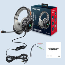 Load image into Gallery viewer, Gaming Headphones Camouflage Surround Sound Stereo Wired Earphones USB Microphone - Amuzi
