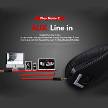 Load image into Gallery viewer, Headphones noise cancelling wireless Bluetooth radio, SD card music gaming  -  Amuzi
