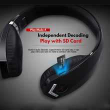Load image into Gallery viewer, Headphones noise cancelling wireless Bluetooth radio, SD card music gaming  -  Amuzi
